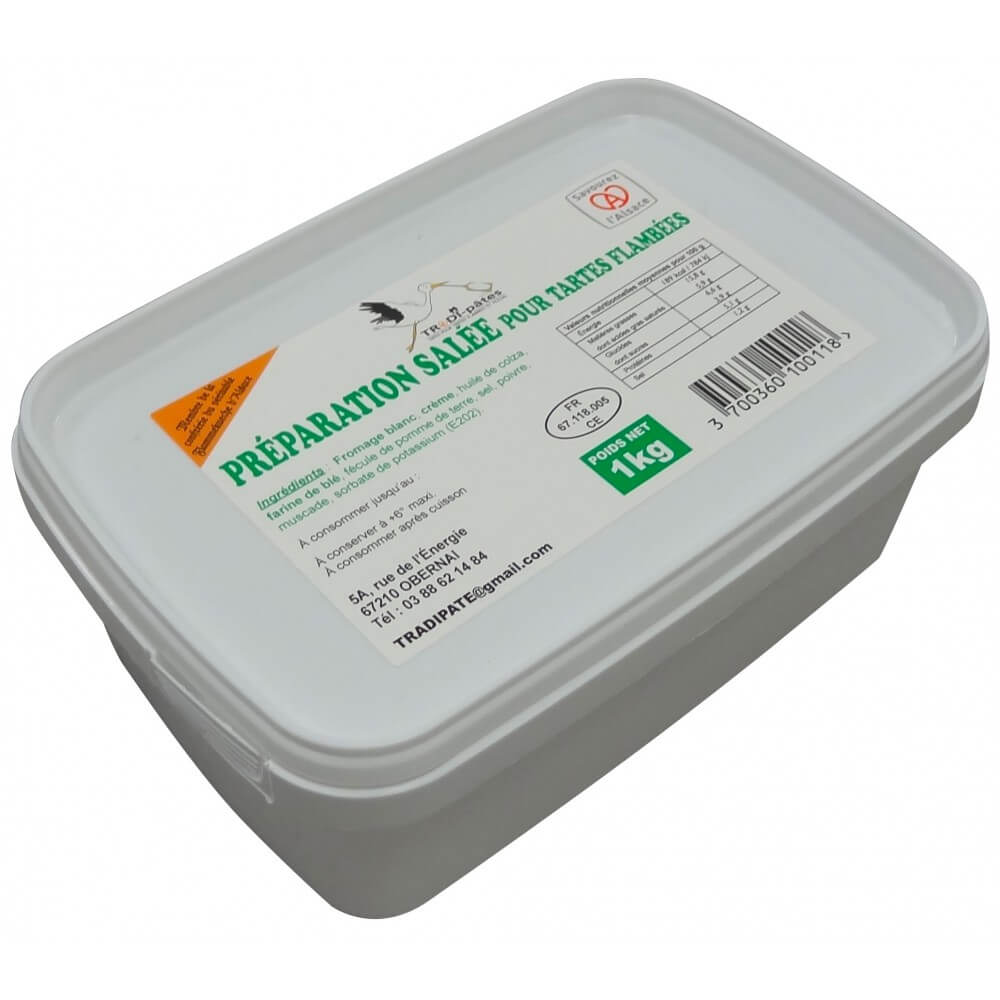 Préparation salée 1 kg pour tartes flambées Tradi-Pâtes