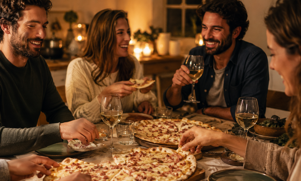 Soirée conviviale autour de tartes flambées et pizzas maison Tradi-Pâtes